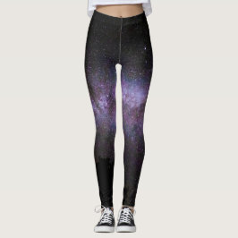 Milchstraße mit Silhouette Leggings