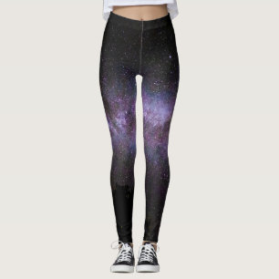 Milchstraße mit Silhouette Leggings