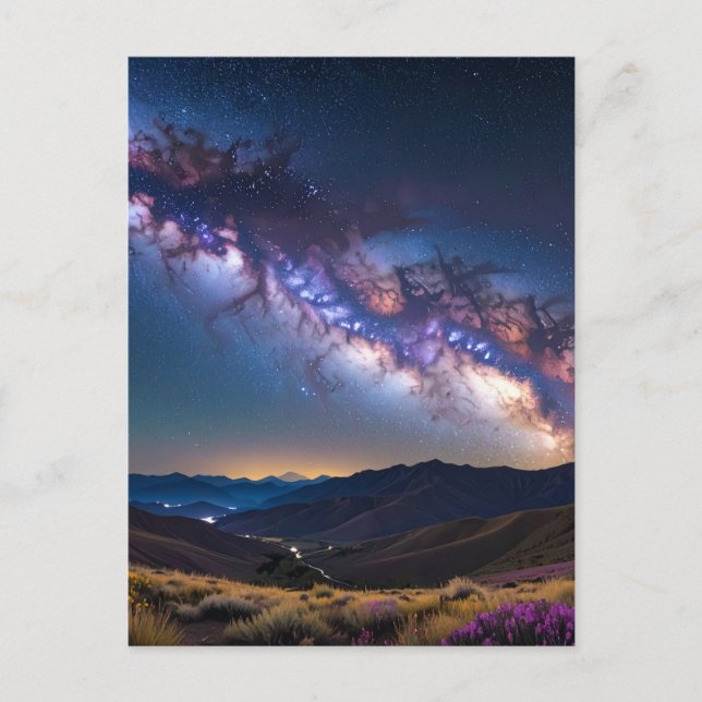 Milchstraße Postkarte (Vorderseite)