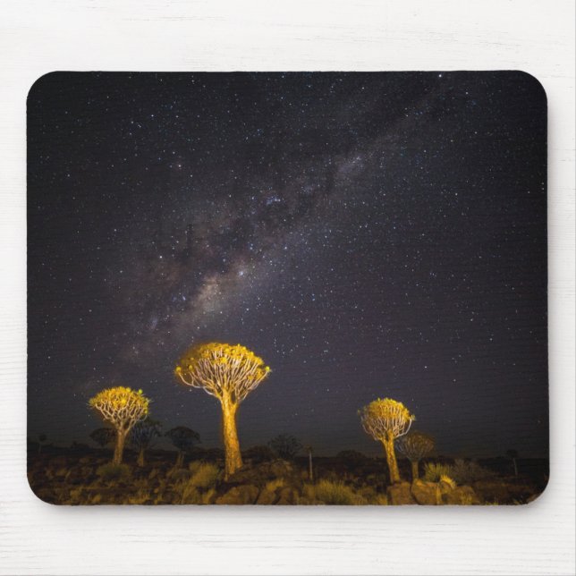 Milchstraße - Quiver Tree | Keetmanshoop Namibia Mousepad (Vorne)