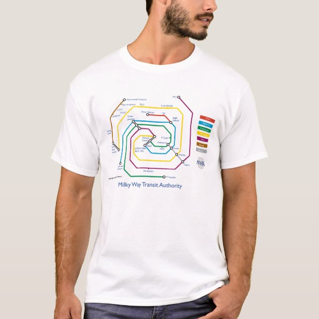 Milchstraße Transity Berechtigungs-T - Shirt (Vorderseite)