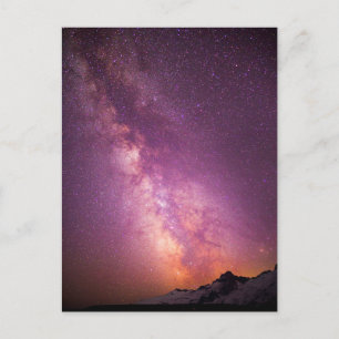 Milchstraße   Über der Schulter des Mt. Rainier Postkarte