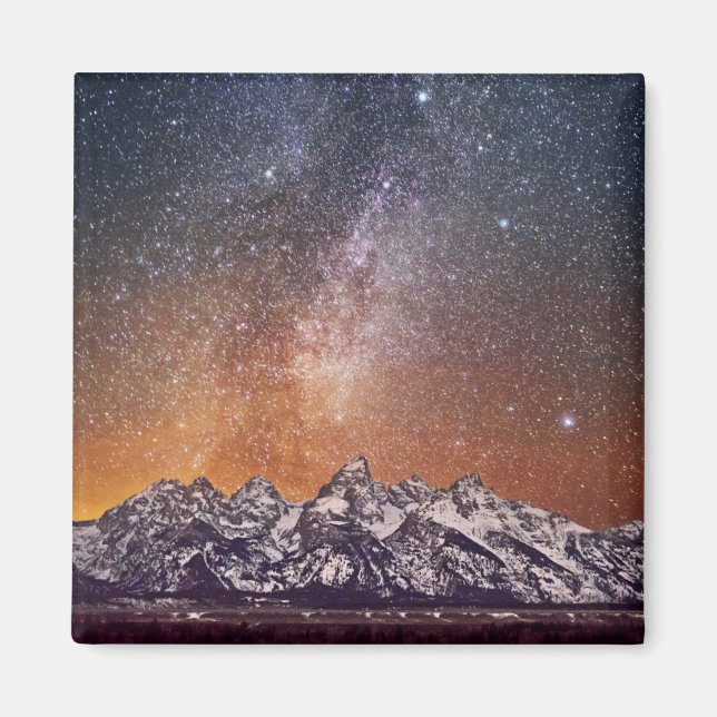 Milchstraße über Grand Teton Magnet (Vorne)