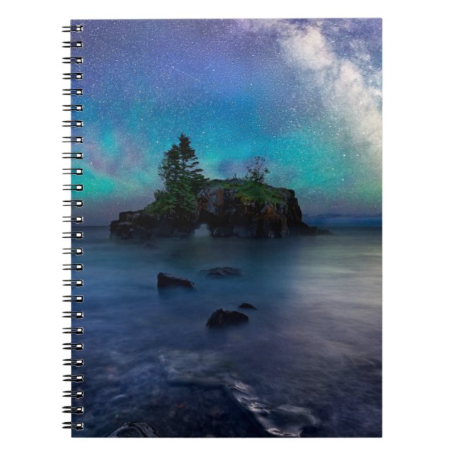 Milchstraße über Hollow Rock Notizblock (Vorderseite)