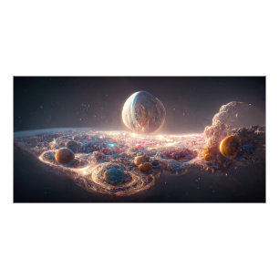 Milchstraße und Galaxien Fotodruck