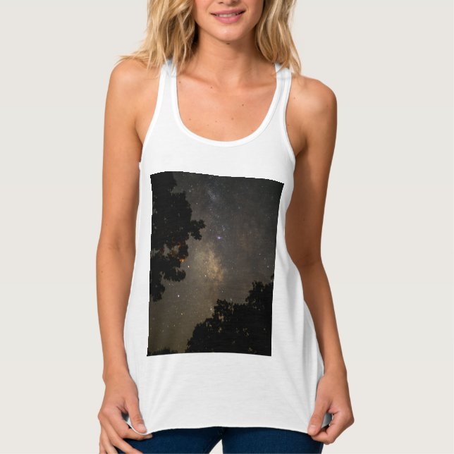 Milchstraßen Bäume Tank Top (Vorderseite)