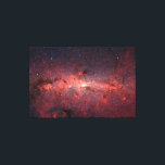 Milchstraßengalaktikzentrum, Sterne, Wolken, Clust Leinwanddruck<br><div class="desc">Unser Galactic Center liegt 26.000 Lichtjahre entfernt in Richtung Sagittarius. Dieses Spitzer-Weltraumteleskop-Bild zeigt hunderttausende Sterne im Zentrum unserer Spirale Milchstraße.</div>