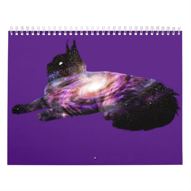 Milchstraßengalaxie Weltraumkatze  Kalender (Titelbild)