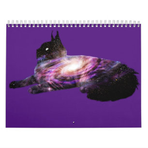 Milchstraßengalaxie Weltraumkatze  Kalender