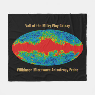 Milchstraßenschleier über WMAP Universum Fleecedecke