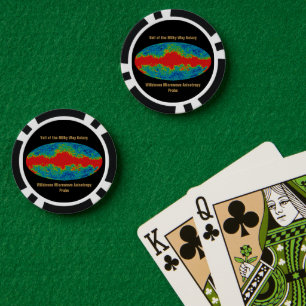 Milchstraßenschleier über WMAP Universum Pokerchips
