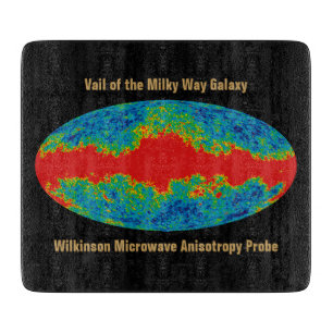 Milchstraßenschleier über WMAP Universum Schneidebrett