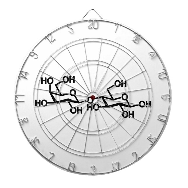Milchstruktur von Lactose Dartscheibe (vorne)