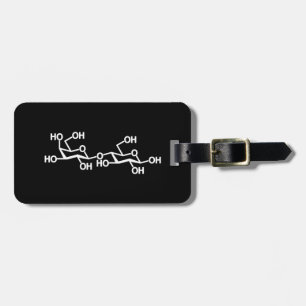 Milchstruktur von Lactose Gepäckanhänger