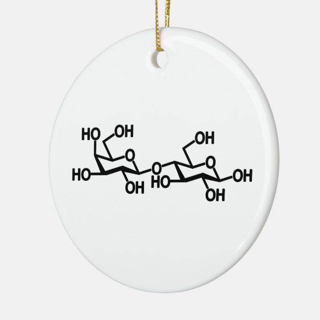 Milchstruktur von Lactose Keramik Ornament (Links)
