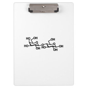 Milchstruktur von Lactose Klemmbrett