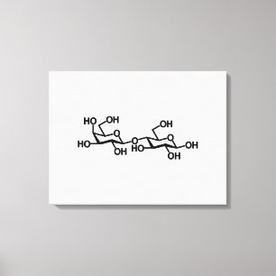 Milchstruktur von Lactose Leinwanddruck