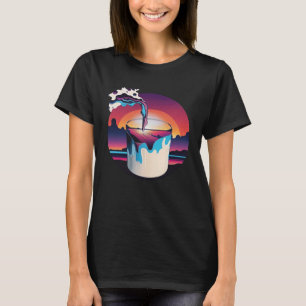 Milchsynthwave-80er Retrowave-Ästhetik 1 T-Shirt