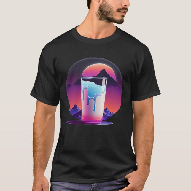 Milchsynthwave 80er Retrowave Ästhetik 2 T-Shirt (Vorderseite)