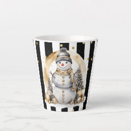 Milchtasse Klein Snowman and Stripes Var06