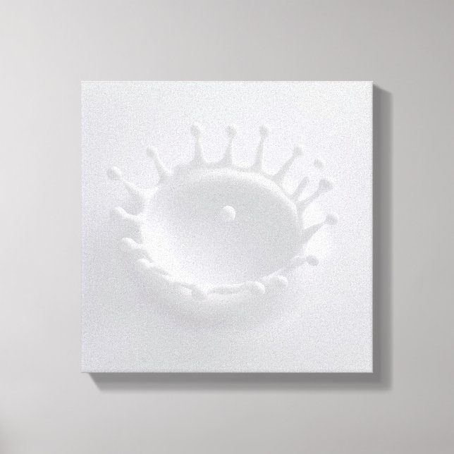 Milchtrocknung Leinwanddruck (Vorderseite)