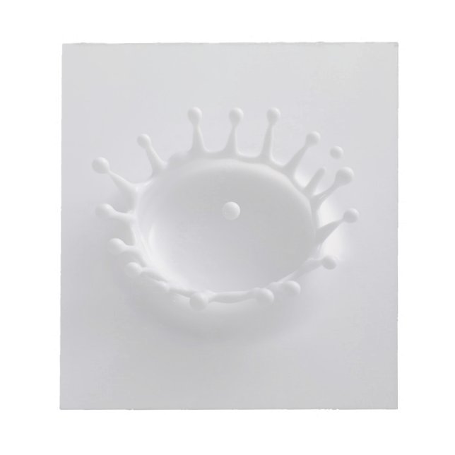 Milchtrocknung Notizblock (Vorderseite)