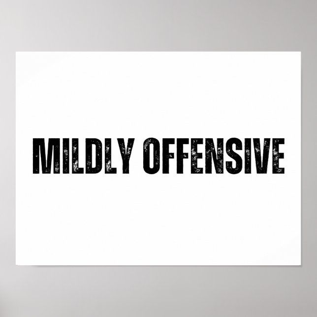 Mild beleidigend poster (Vorne)