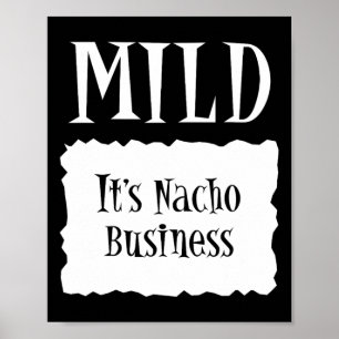 Mild - Hot Packet Halloween Taco Kostüm Poster
