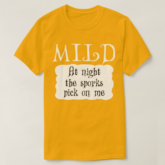 MILD Hot Packet Halloween Taco Kostüm T-Shirt (Design vorne)