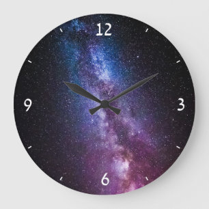 Milde, helle Farben Große Wanduhr