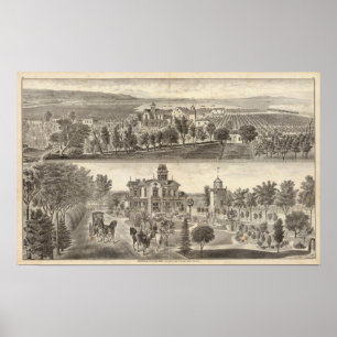 Mildes Res, Bauernhof Poster