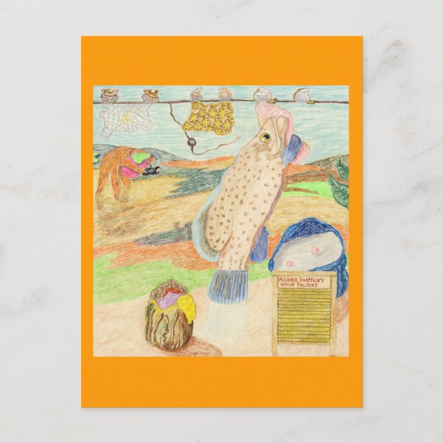 Mildred Soapfish Wash Factory Postkarte (Vorderseite)