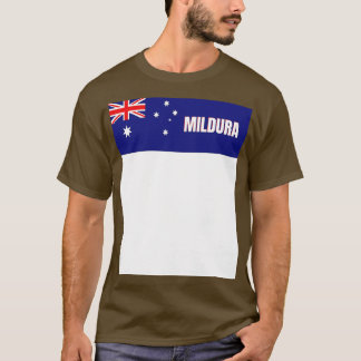 Mildura Stadt unter australischer Flagge T-Shirt