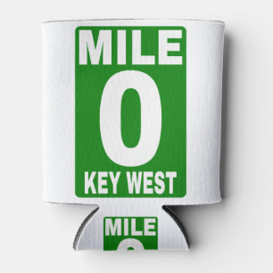 Mile 0-Key-West-Road-Schild Dosenkühler