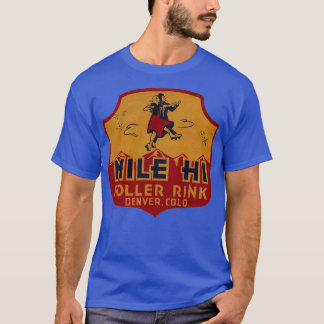 Mile Hi Roller Rink Vintag Defunktional Skaten Clu T-Shirt