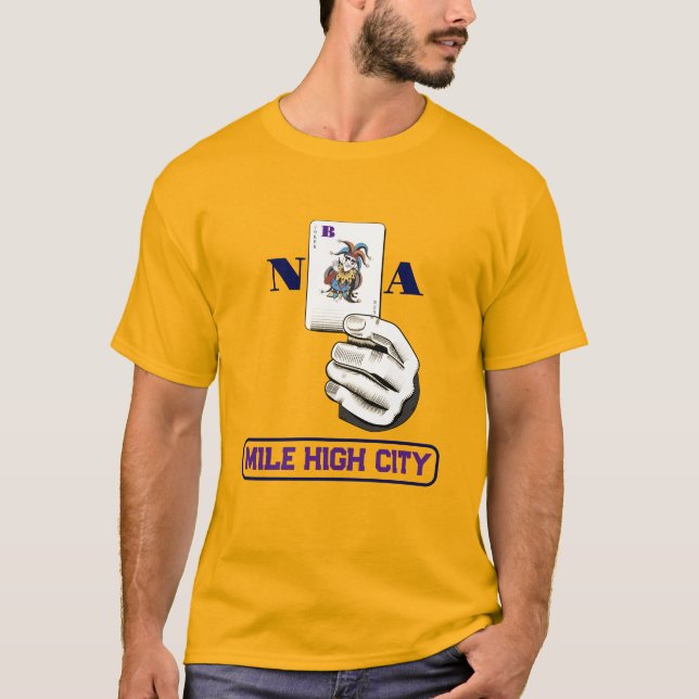 "Mile High City MVP" Joker Card Basketball T - Shi T-Shirt (Vorderseite)