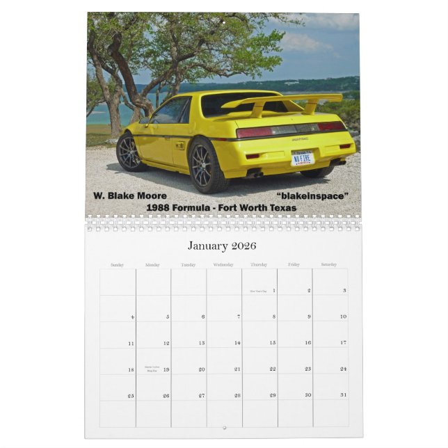 Mile High Fieros 2012 Kalender (Jan 2026)