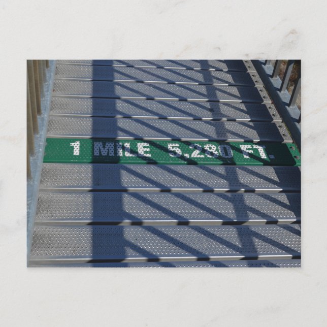 Mile High Steel Bridge am Großvaterberg, NC Postkarte (Vorderseite)