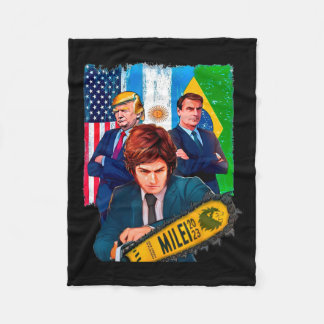 Milei Presidente 2023 Donald Trump Jair Bolsonaro Fleecedecke
