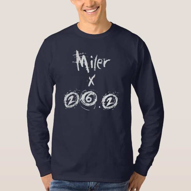 Miler x 26.2 - Funny Marathon Runner T-Shirt (Vorderseite)