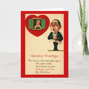 Miles Apart Valentine Greeting Feiertagskarte