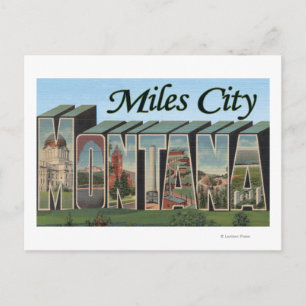 Miles City, Montana Postkarte