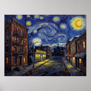Miles County Sternenhimmel-Horrors-Landschaft Poster