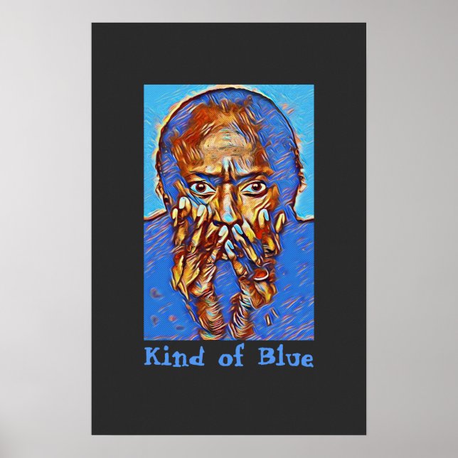 Miles Davis "Art of Blue" Poster (Vorne)
