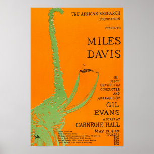 Miles Davis / Gil Evans bei Carnegie Hall Concert Poster