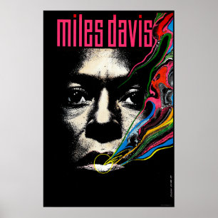 Miles Davis Jazz Illustriert Poster