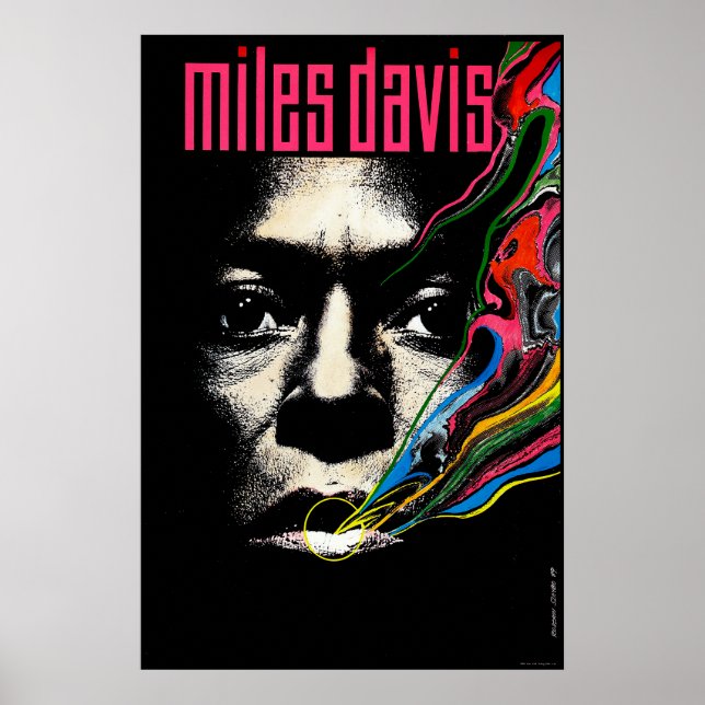 Miles Davis Jazz Illustriert Poster (Vorne)