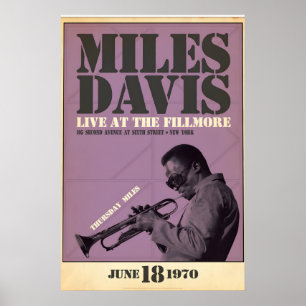 Miles Davis Live at the Fillmore, Donnerstag Miles Poster