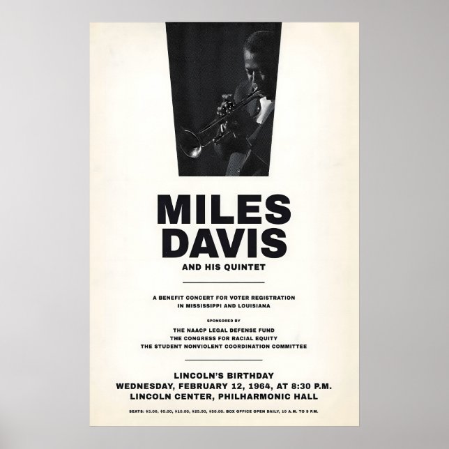 Miles Davis - My Funny Valentine - Four & More Poster (Vorne)