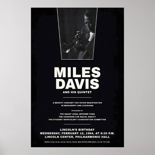 Miles Davis - My Funny Valentine - Four & More Poster (Vorne)